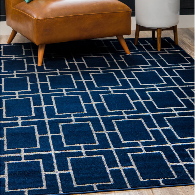 MarilynMonroe Glam Navy Blue Area Rug & Reviews Wayfair